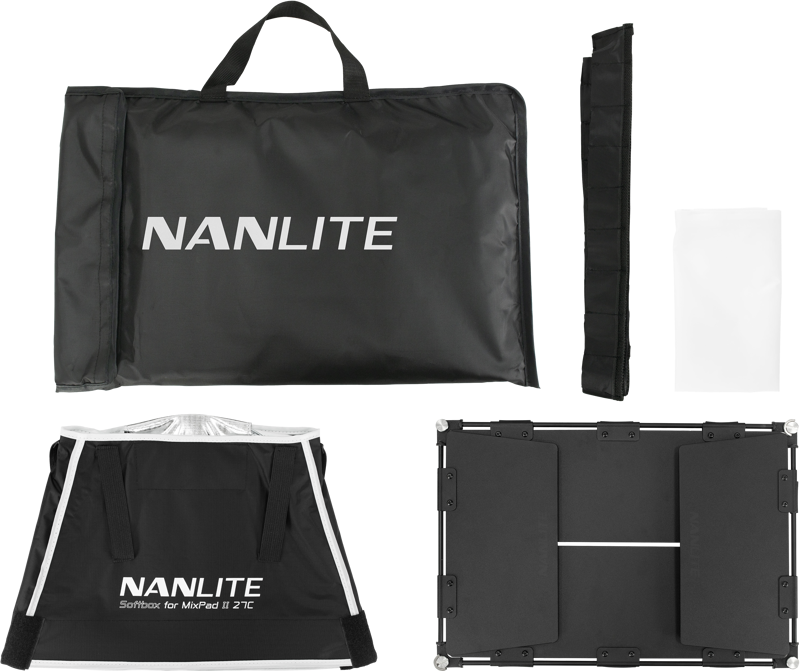 Nanlite Barndoor with softbox for Mixpad II 27C - 9