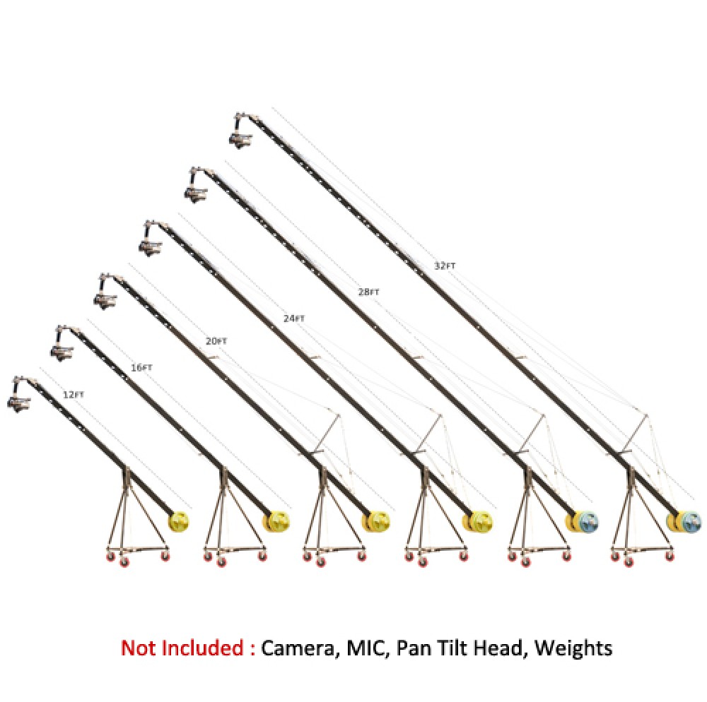 PROAIM Gru Per Videocamera 21ft (6.4m) - Jib Per Gimbal E Teste Pan-Tilt, Supporto Fino A 15 Kg - Foto 8