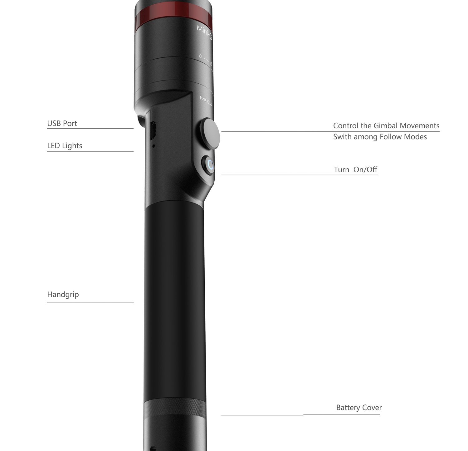 Moza Mini-g gimbal Stabilizer  - 5