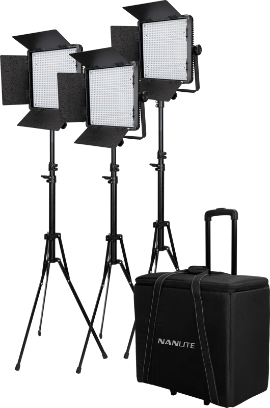 Nanlite Kit Nanlite 3 light kit 600CSA w/Trolley Case & Light Stand - 5
