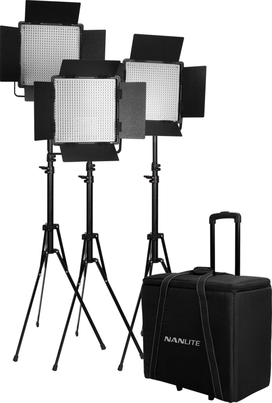 Nanlite Kit Nanlite 3 light kit 600CSA w/Trolley Case & Light Stand - 2