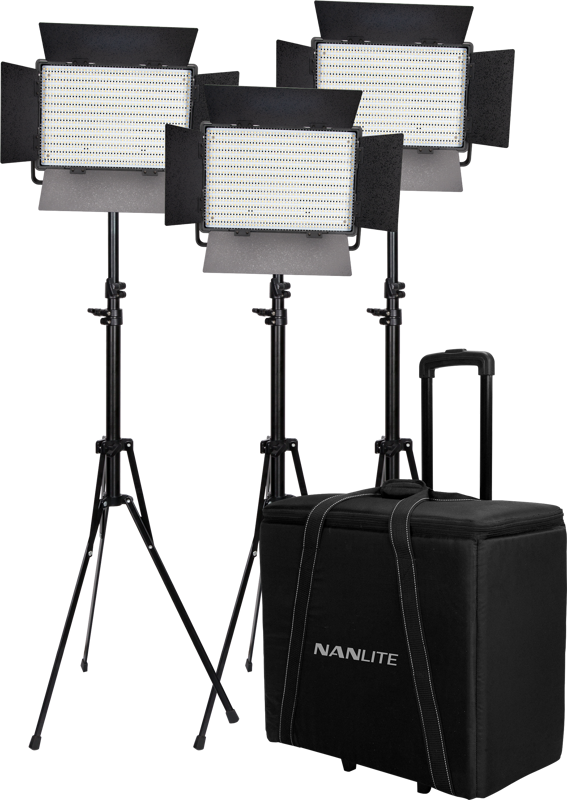 Nanlite Kit Nanlite 3 light kit 1200CSA w/Trolley Case & Light Stand – för filmskapare - 2