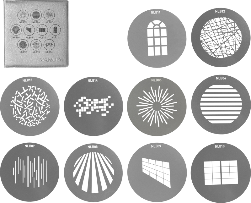 Nanlite GOBO Set 1 for PJ-BM