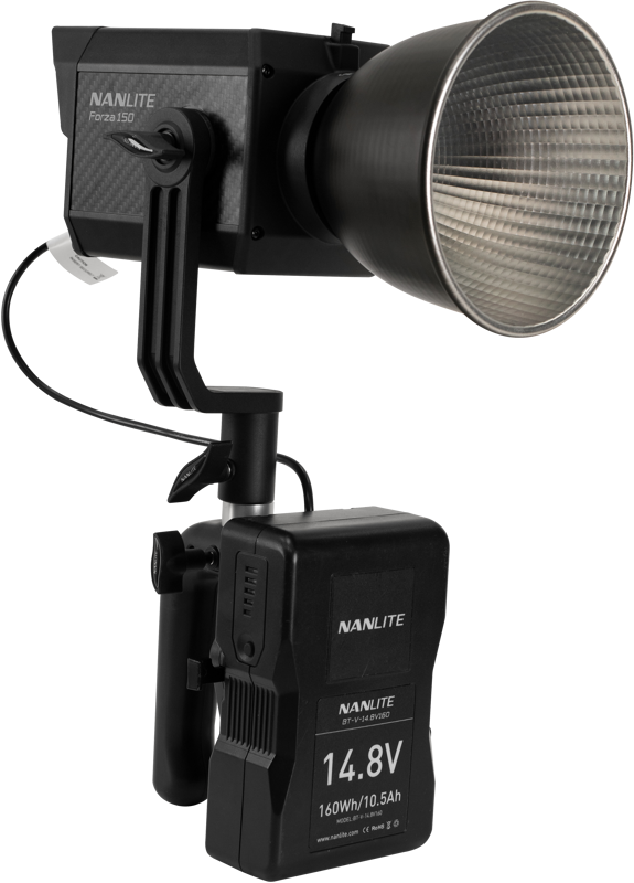 Nanlite V Mount Battery Grip with 4 Pin XLR Connector - 3