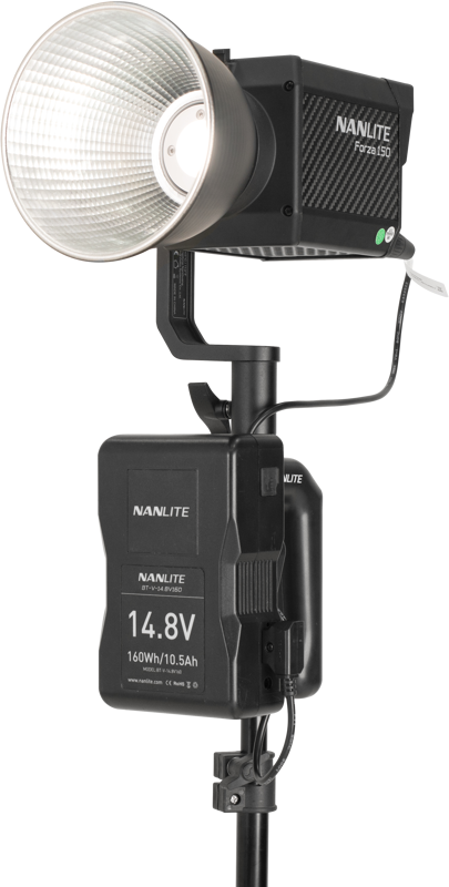 Nanlite V Mount Battery Grip with 4 Pin XLR Connector - 4
