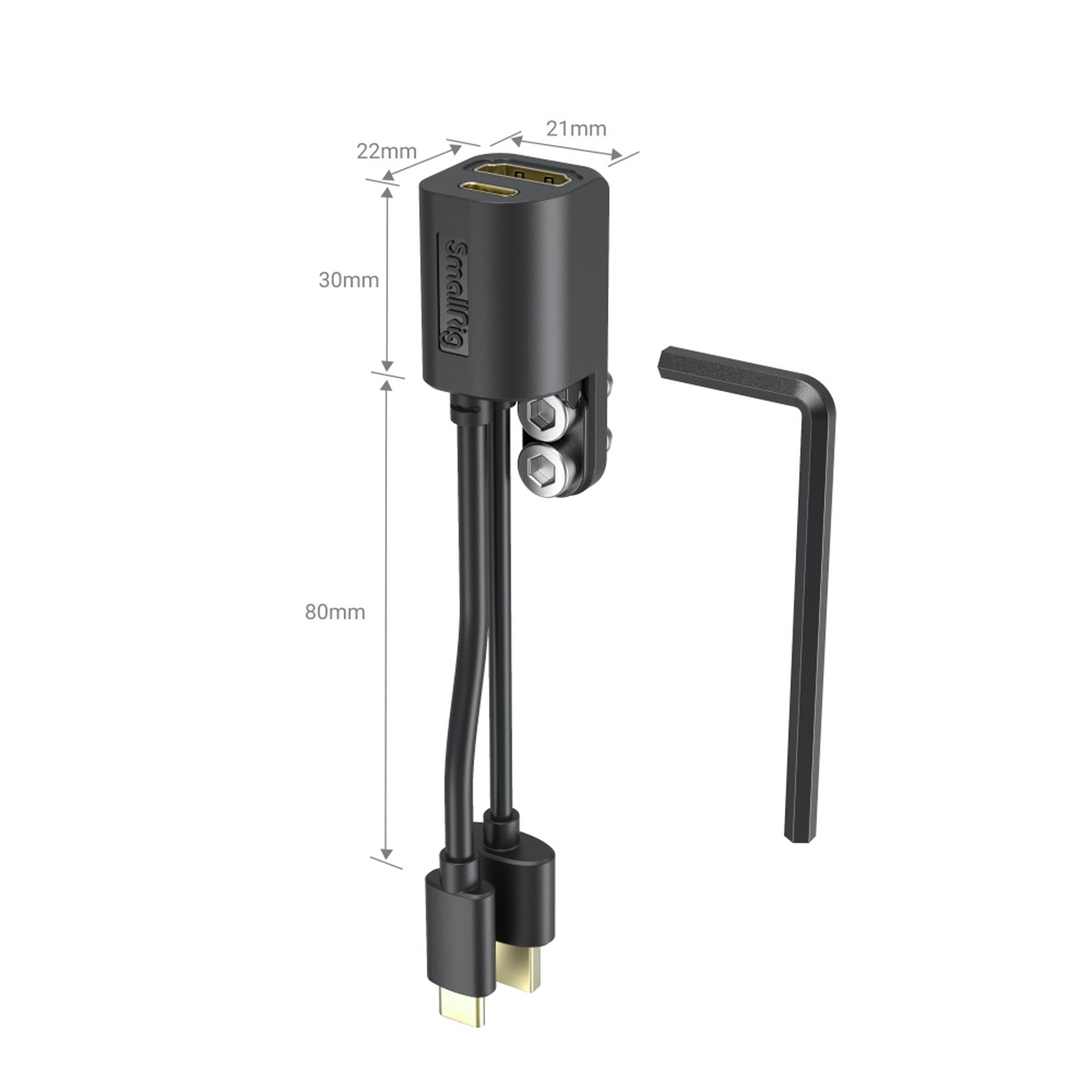 SmallRig HDMI & Type-C Adapter for BMPCC 4K & 6K Camera Cage 2960 - 4