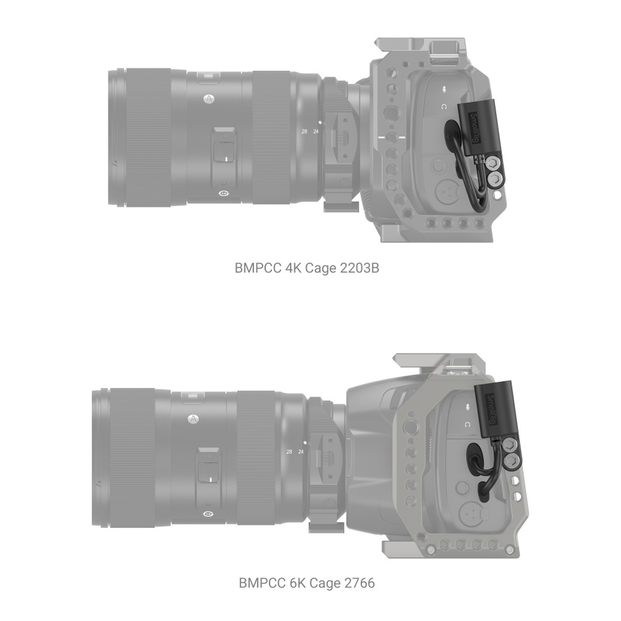 SmallRig HDMI & Type-C Adapter for BMPCC 4K & 6K Camera Cage 2960 - 3