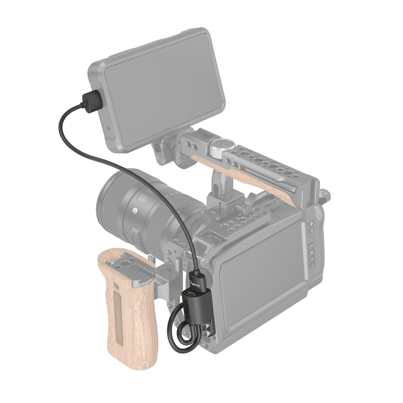 SmallRig HDMI & Type-C Adapter for BMPCC 4K & 6K Camera Cage 2960 - 6