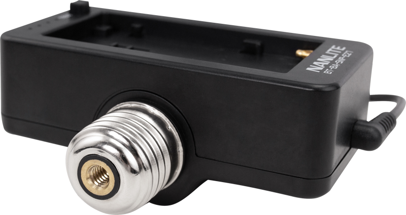 Nanlite NPF Battery Adapter with E27 Head - 5