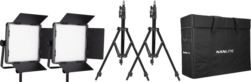 Nanlite Kit Nanlite 2 light kit 600CSA w/Carry case & Light stand - 4