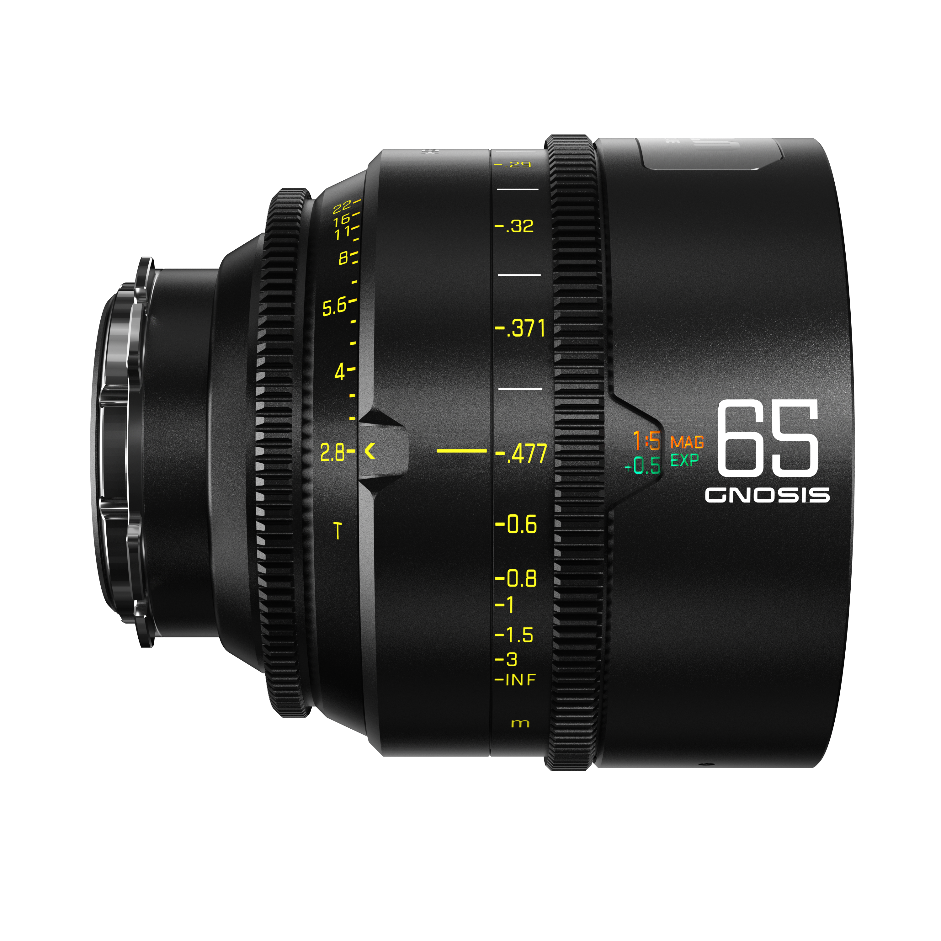 DZOFilm 65mm T2.8 Gnosis Macro Prime Lens (LPL with PL & EF Mounts, Metric) - 2