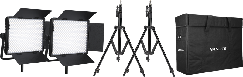 Nanlite Kit Nanlite 2 light kit 900CSA w/Carry case & Light stand - 5