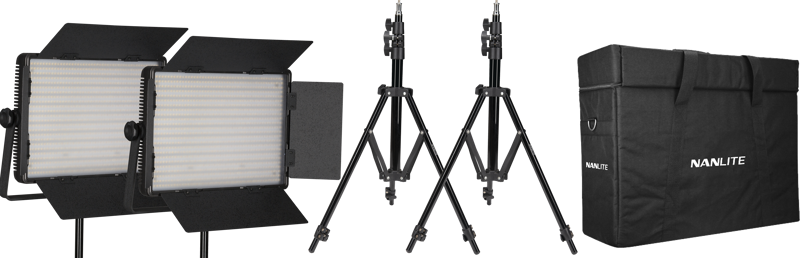 Nanlite Kit Nanlite 2 light kit 1200DSA w/Carry case & Light stand - 5