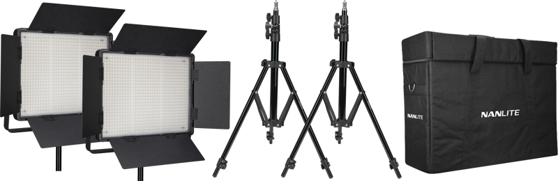 Nanlite Kit Nanlite 2 light kit 900DSA w/Carry case & Light stand – för filmskapare - 5