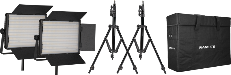 Nanlite Kit Nanlite 2 light kit 1200CSA w/Carry case & Light stand - 5