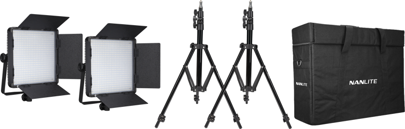 Nanlite Kit Nanlite 2 light kit 600DSA w/Carry case & Light stand - 5