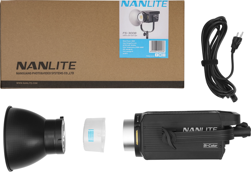 Nanlite FS-300B LED Bi-color Spot Light - 12