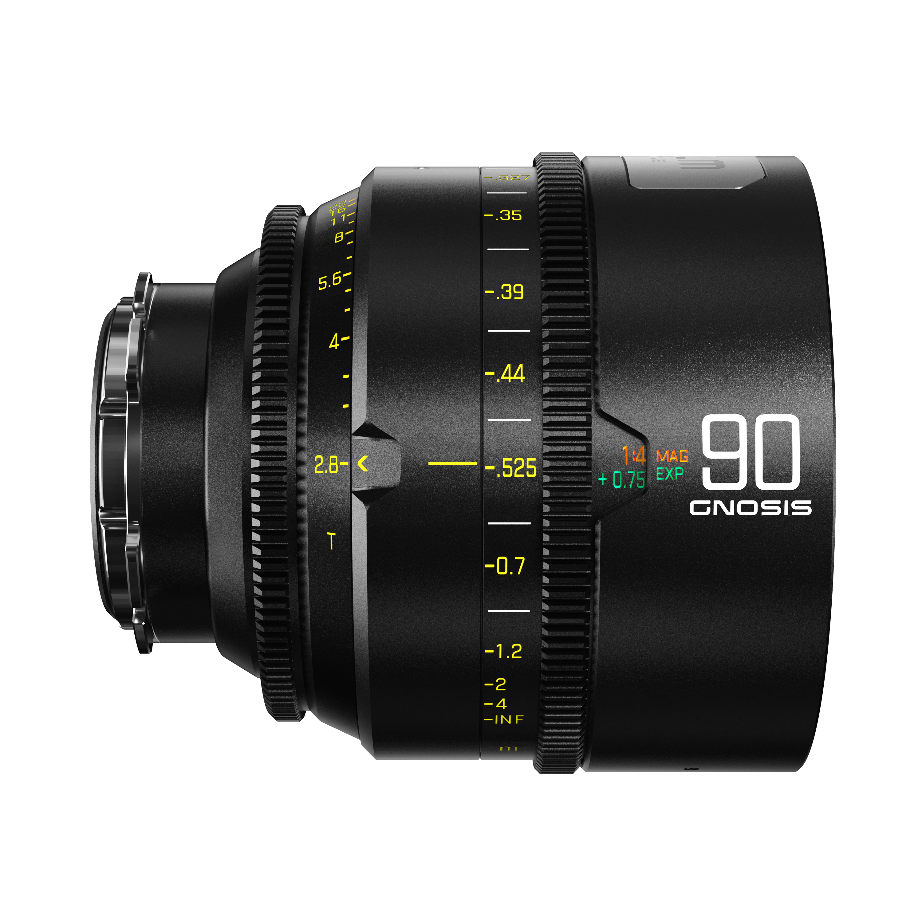 DZOFilm 90mm T2.8 Gnosis Macro Prime Lens (LPL with PL & EF Mounts, Metric) - 2