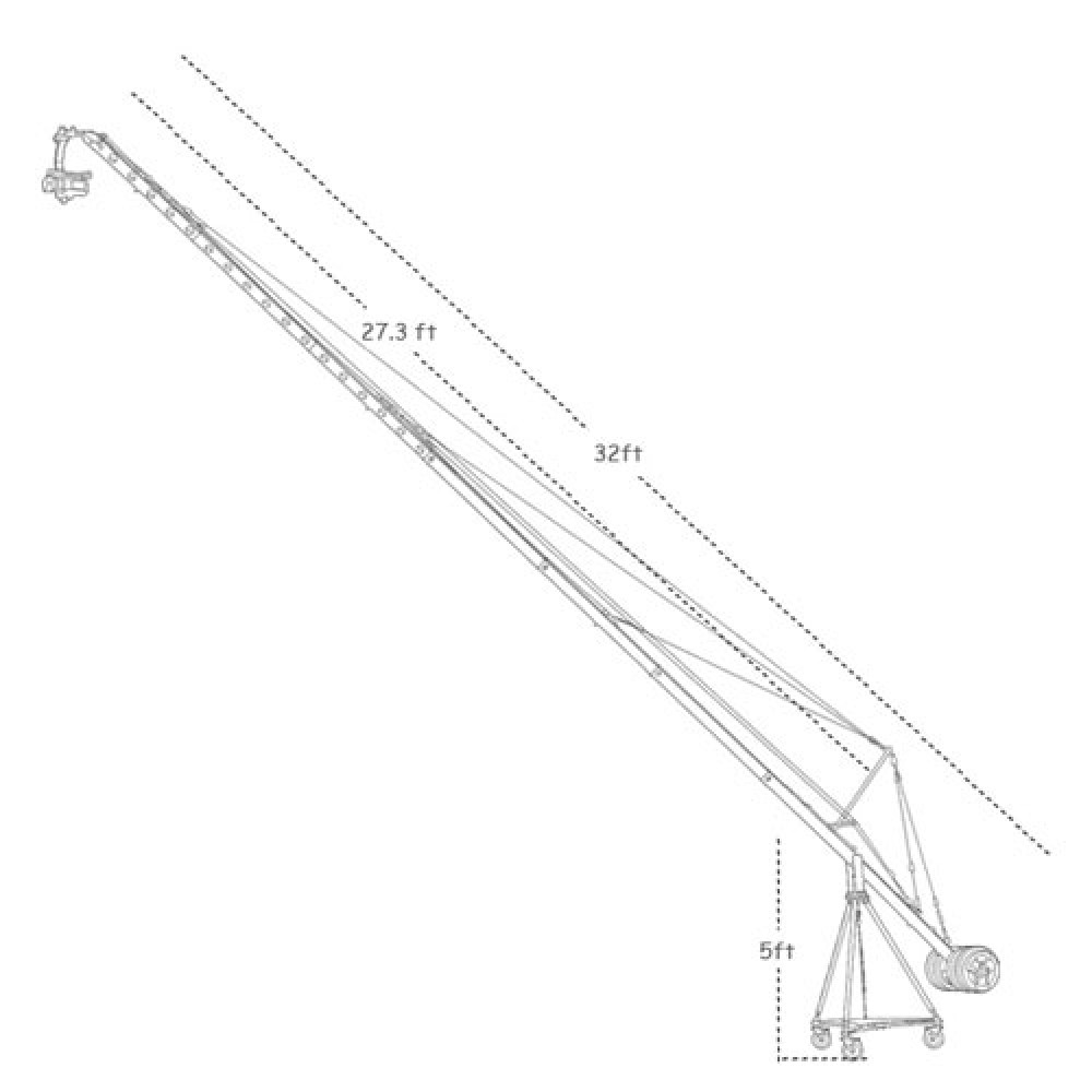 Camera Jib Crane PROAIM 32ft /10m  Grand Kit 21 kg  / 46.3 lbs - 3