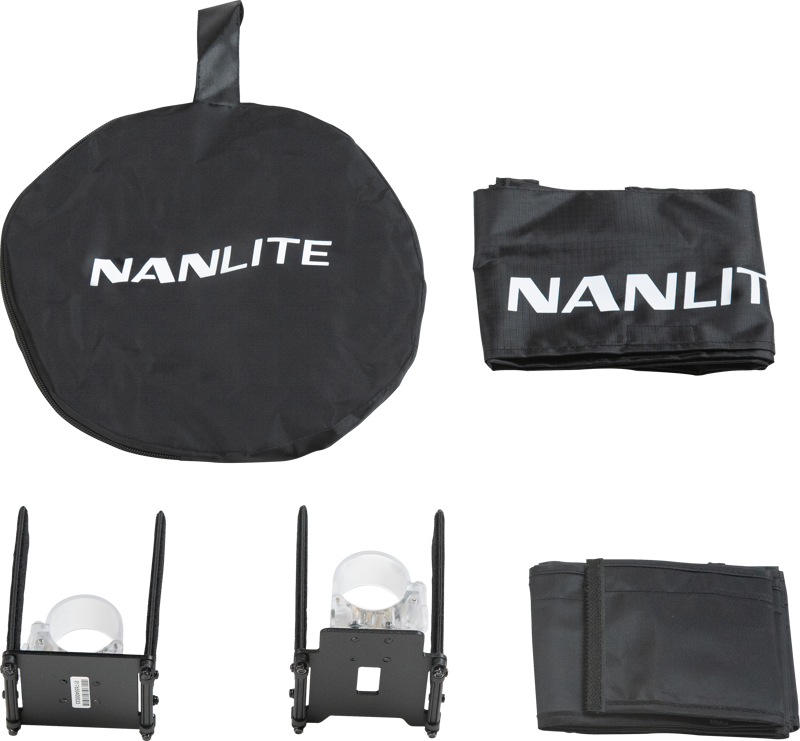 Nanlite Barndoor with eggcrate for Pavotube II 30C - 7
