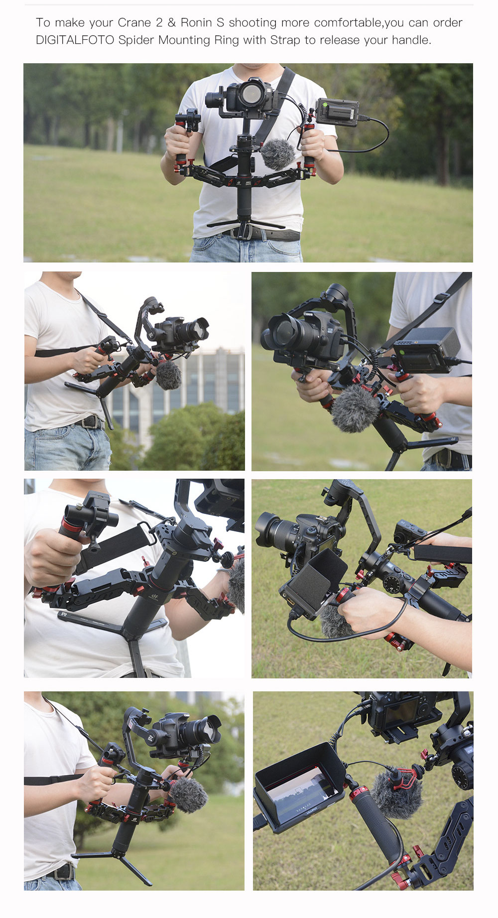 ARES Dual Spring Handle For Ronin-s , Mozai Air 2 - 6