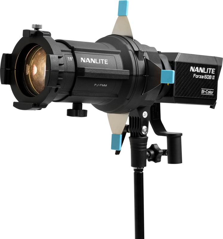 Nanlite Forza 60B II LED Bi-color Spot Light with 19°&36° Projection Attachment – för filmskapare