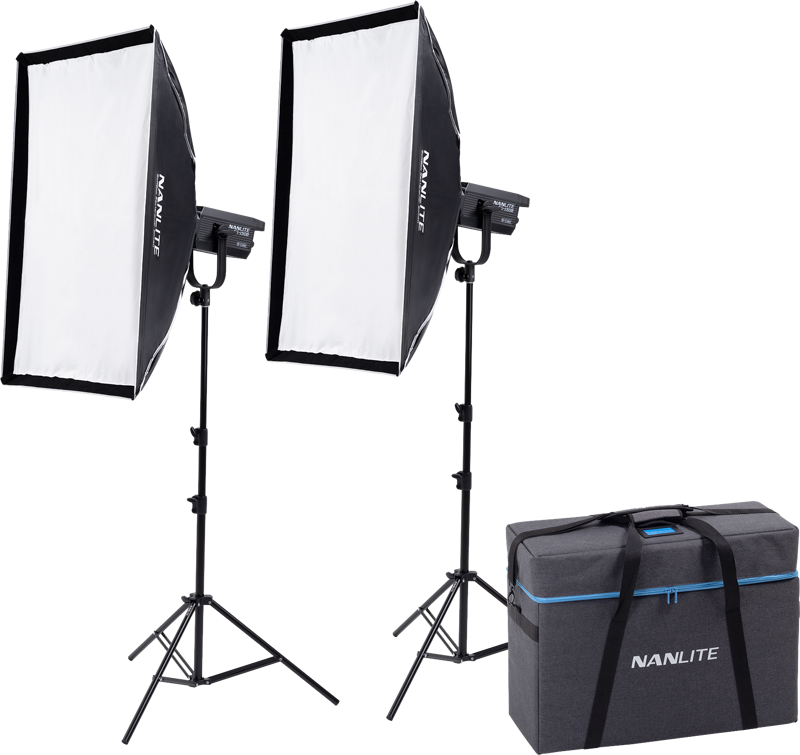 Nanlite FS-150B Bi-Colour 2 light kit with stand - Voosestore