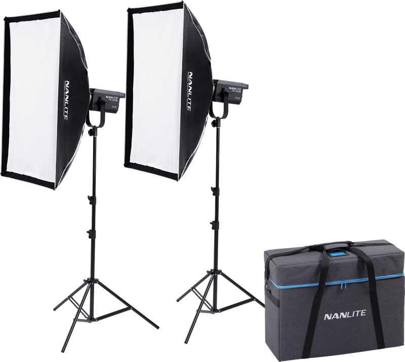 Nanlite FS-200B Bi-Colour 2 light kit with stand - 7