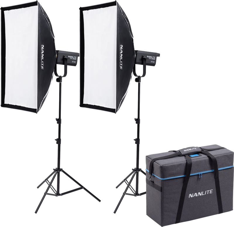Nanlite FS-300B Bi-Colour 2 light kit with stand - 7