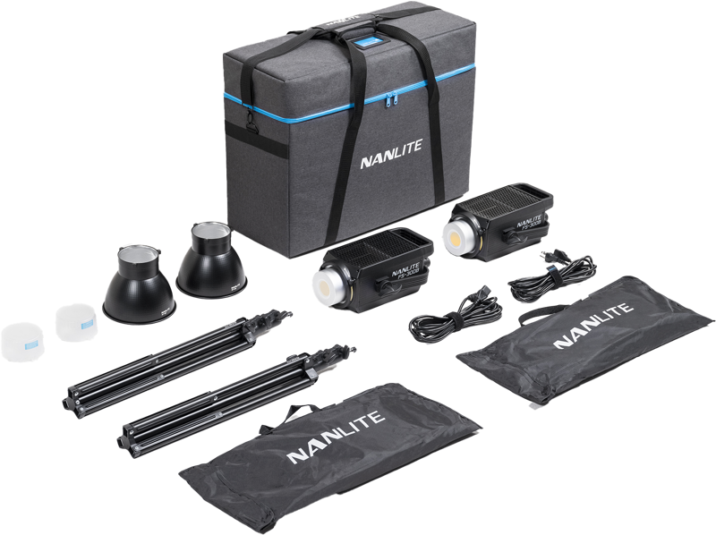 Nanlite FS-300B Bi-Colour 2 light kit with stand - 8