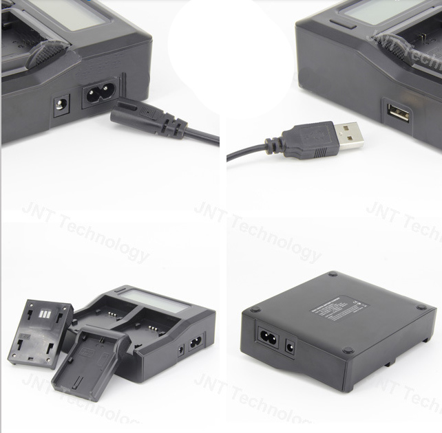 Dubbel Laddare Lcd Usb BP-U60 - 6