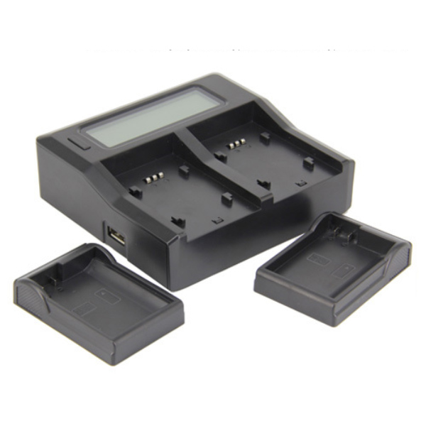 Dubbel Laddare Lcd Usb BP-U60 - 3