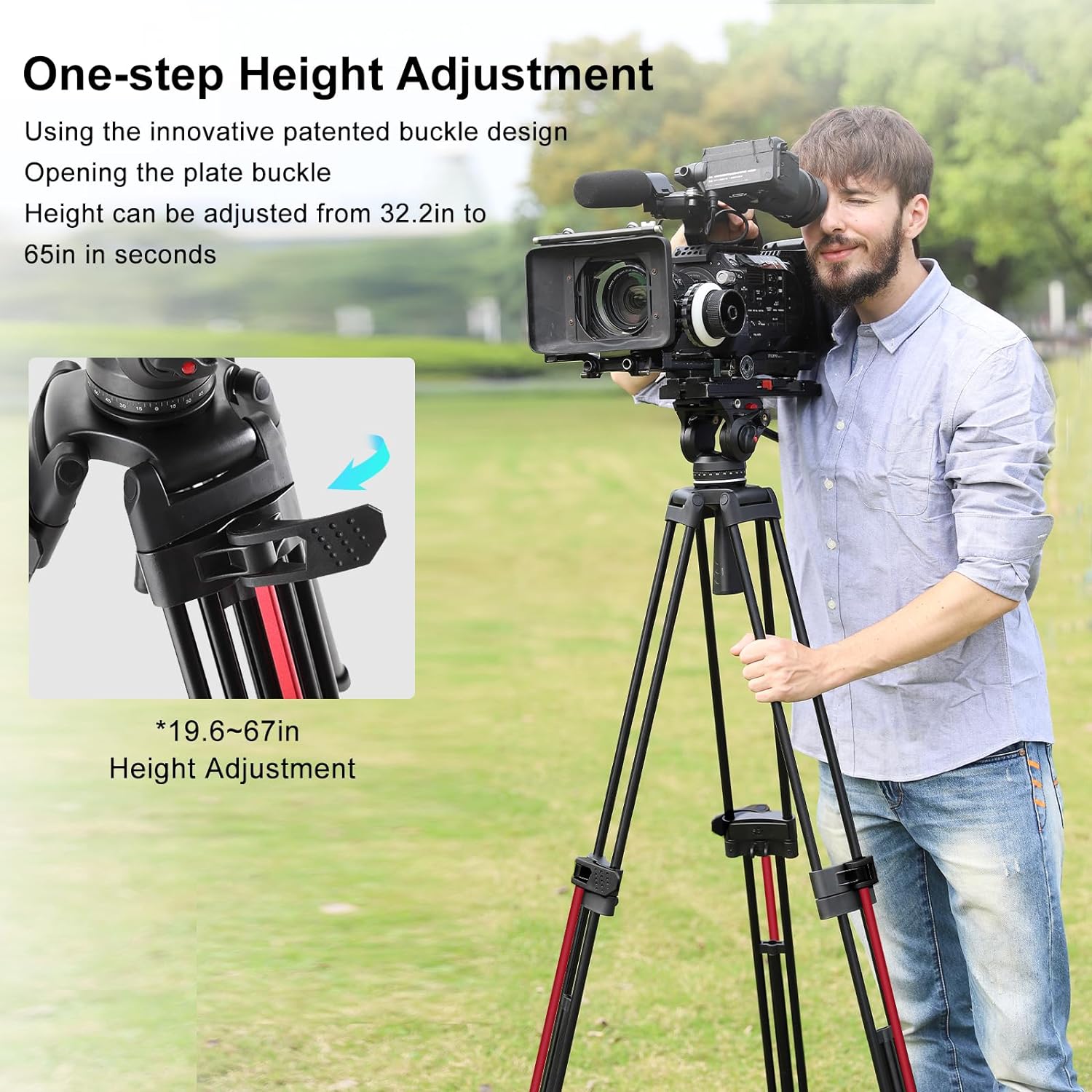 Miliboo MTT605B Carbon Fiber Video Tripod Kit with Ground Spreader - 16