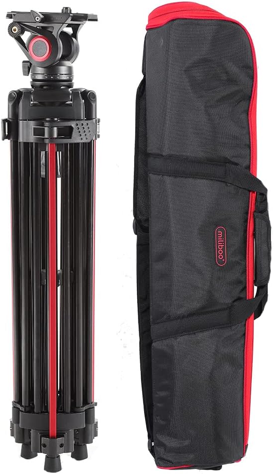 Miliboo MTT605B Carbon Fiber Video Tripod Kit with Ground Spreader - 11