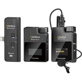 Comica Audio BoomX-D MI2 Ultracompact 2-Person Digital Wireless Microphone System for iOS Smartphones 
