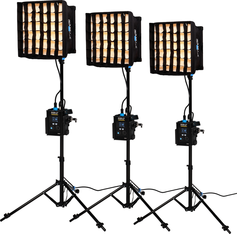 Nanlite PavoSlim 60B LED Panel  3-Light Kit With Stand – för filmskapare