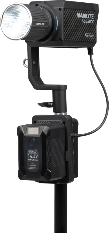 Nanlite V-mount Battery Grip with DC Connector - 6