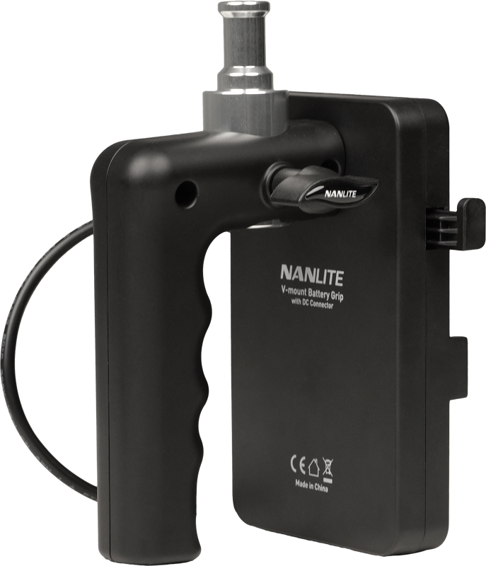 Nanlite V-mount Battery Grip with DC Connector - 4