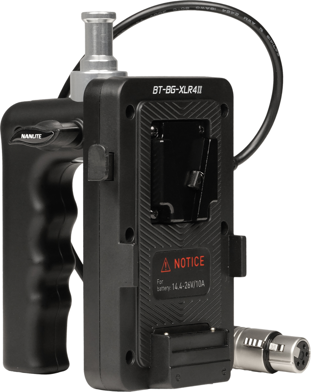 Nanlite V-Mount Battery Grip with 4-Pin XLR Connector – för filmskapare