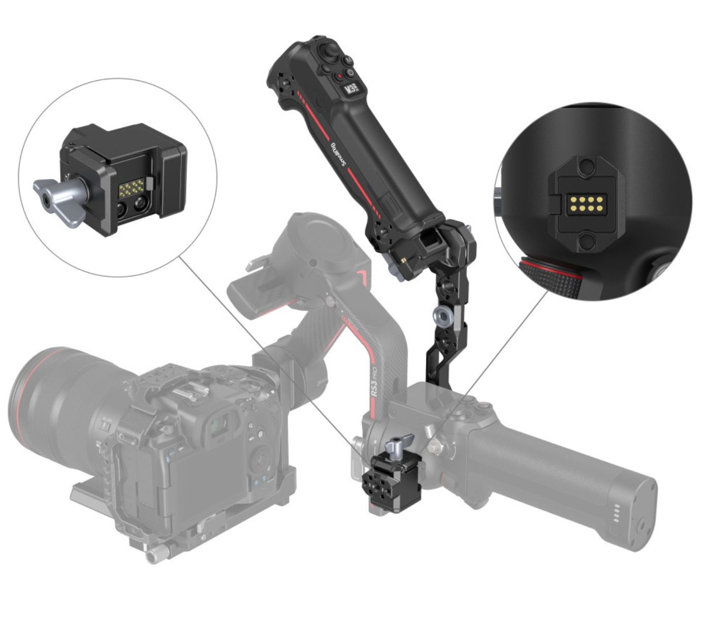 SMALLRIG WIRELESS CONTROL SLING HANDGRIP FOR DJI RS SERIES 3919 - 6