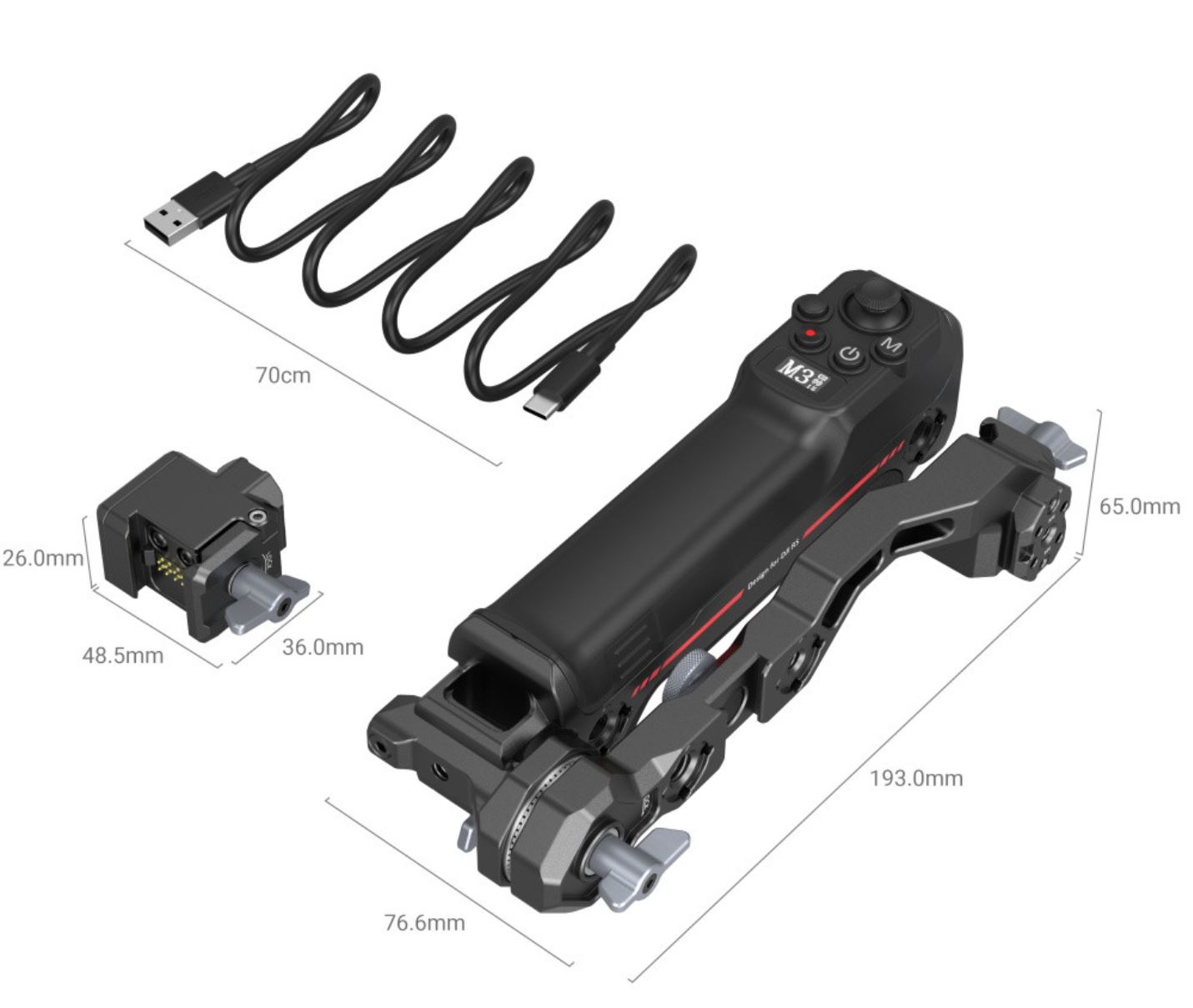 SMALLRIG WIRELESS CONTROL SLING HANDGRIP FOR DJI RS SERIES 3919 - 2