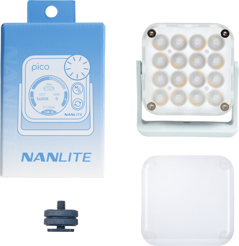 Nanlite Pico LED Mini Pocket Light Mint Blue - 4