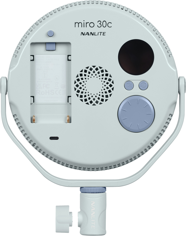 Nanlite Miro 30c LED Full-color Round Panel Light  (Mint Blue) - 6