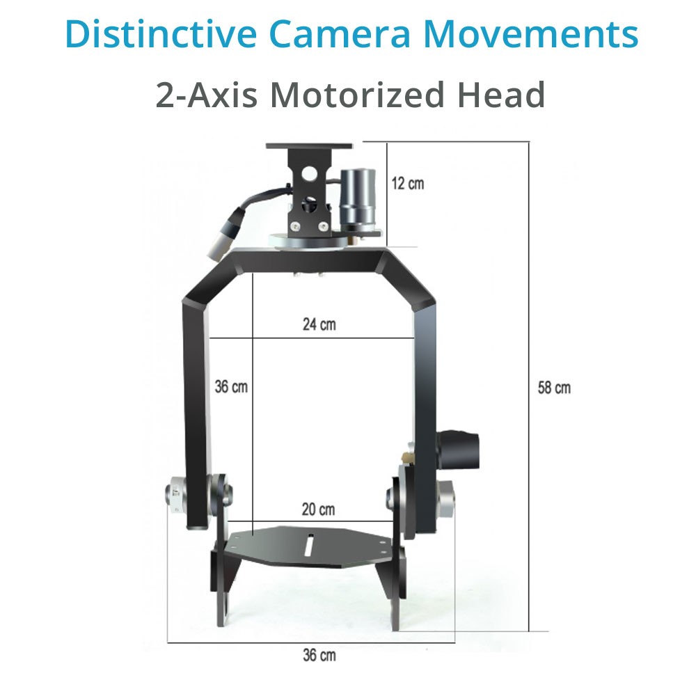 Proaim  Gold Pan Tilt Head with 12V Joystick Control Box - 2