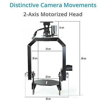 Proaim  Gold Pan Tilt Head with 12V Joystick Control Box