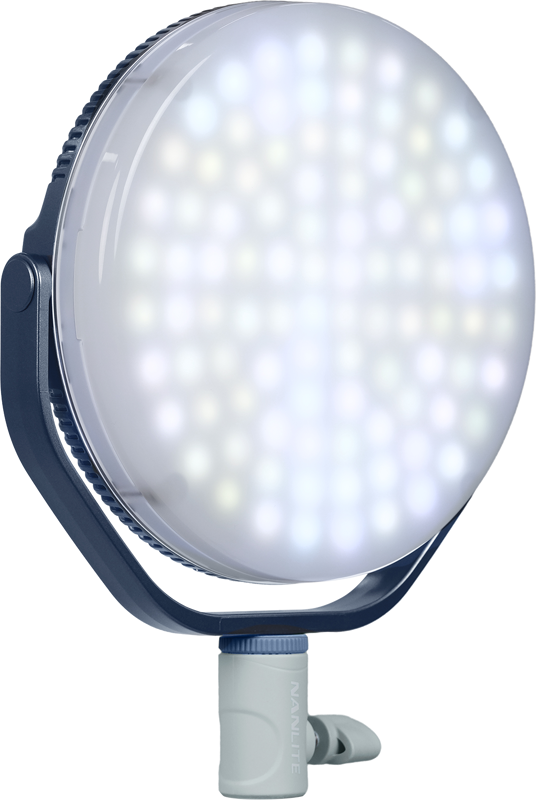 Nanlite Miro 30c LED Full-color Round Panel Light  (Midnight Blue) - 6