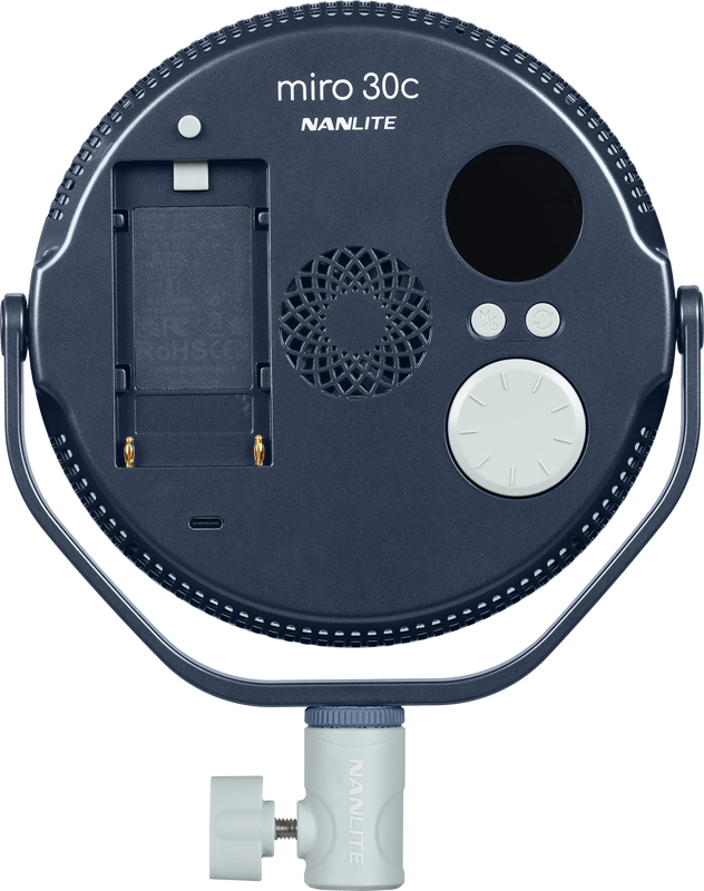 Nanlite Miro 30c LED Full-color Round Panel Light  (Midnight Blue) - 4