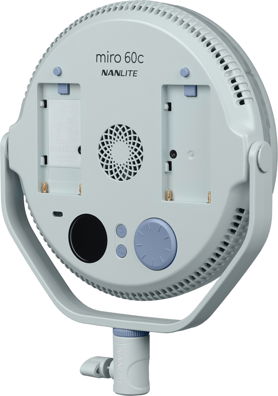 Nanlite Miro 60c LED Full-color Round Panel Light  (Mint Blue) - 7