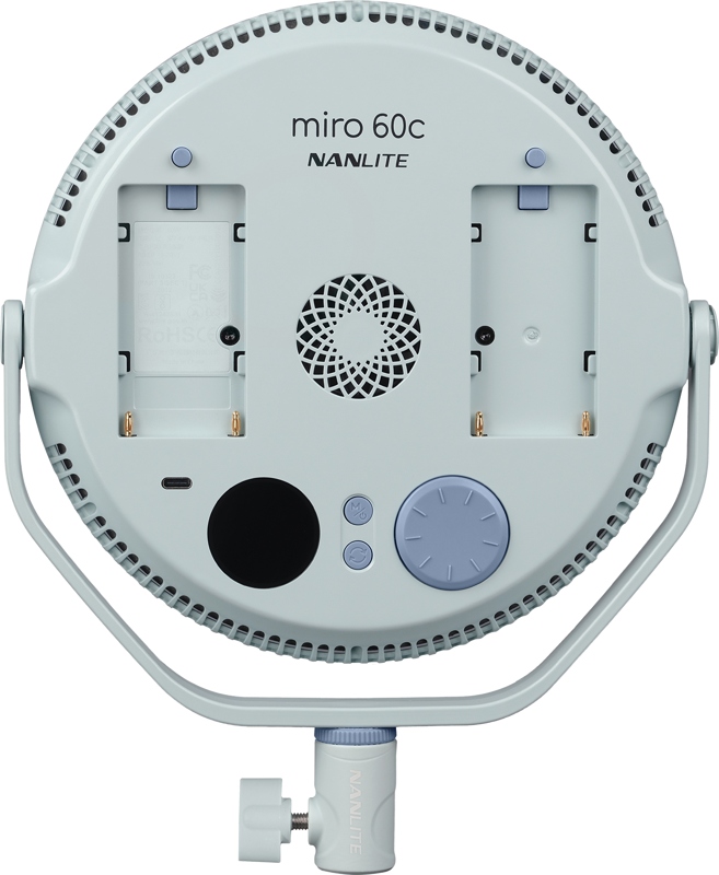 Nanlite Miro 60c LED Full-color Round Panel Light  (Mint Blue) - 3