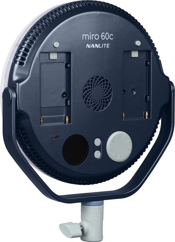 Nanlite Miro 60c LED Full-color Round Panel Light  (Midnight Blue) - 10